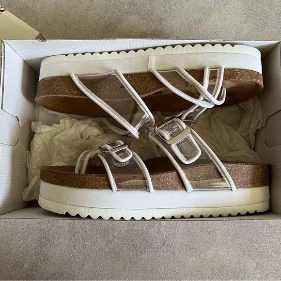 Jeffrey Campbell Fatu Sandal - clear/white - Picture 3 of 9